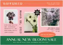 annual new bloom sale